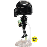 Funko - Star Wars - Mandalorian Dark Trooper Grogu GITD EE Exclusive!