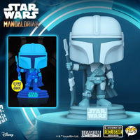 Funko - Star Wars: The Mandalorian Hologram Glow-in-the-Dark Pop! - EE Exclusive